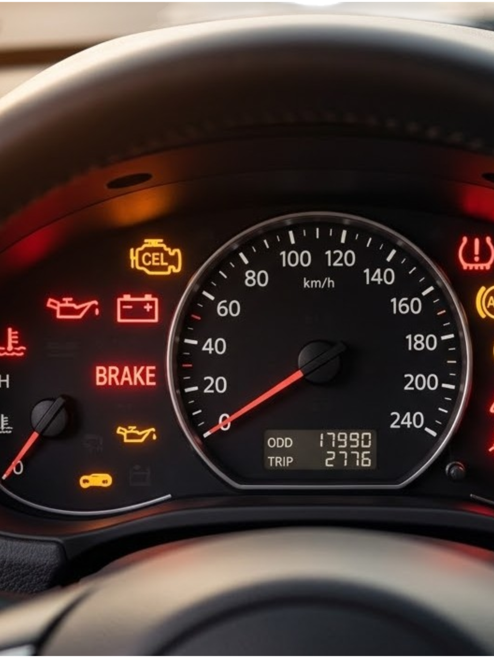 car warning light